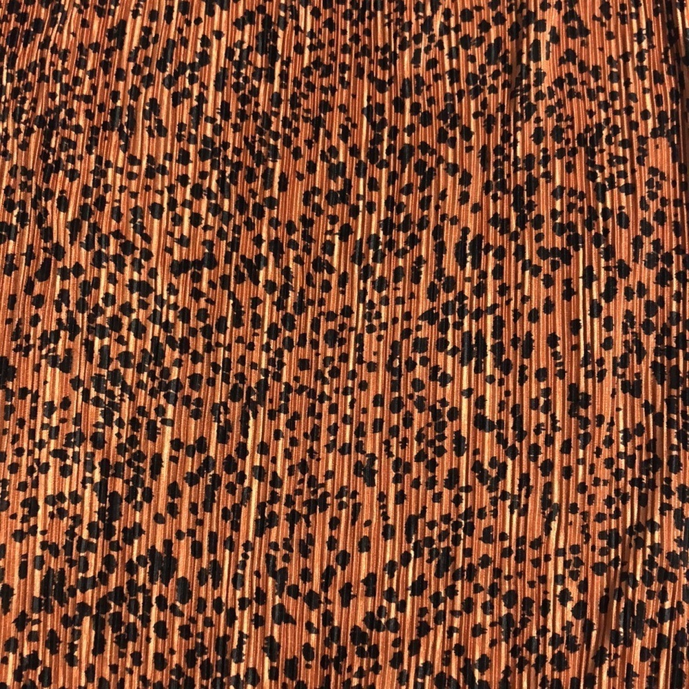 💙 M 💙 NWT Anthro Skirt Leopard Print Plisse Pleated Midi - Picture 2 of 7